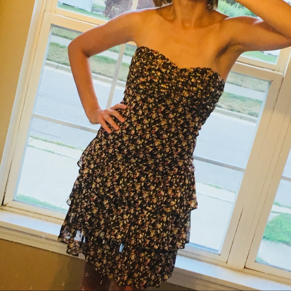 Convertible Brown Floral Express Dress 👗